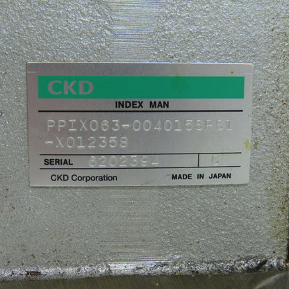 CKD PPIX063-004015SPS1-X012358 Index Man Indexing Drive Actuator Unit