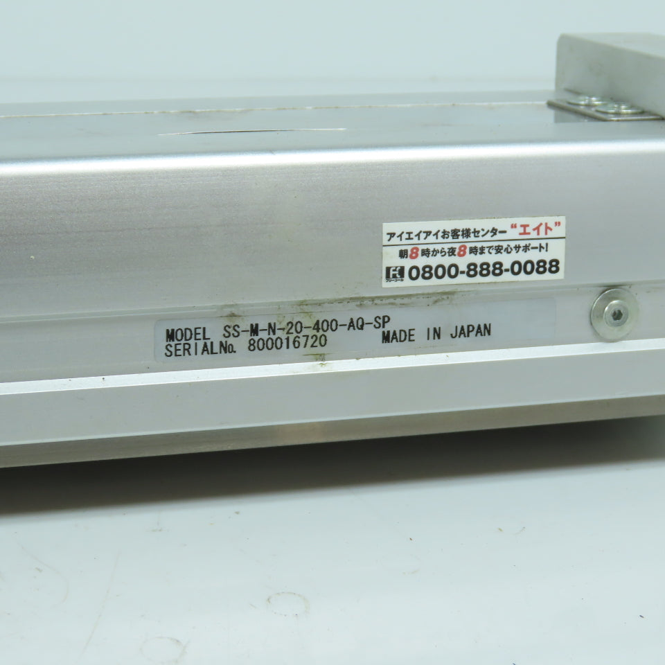 IAI SS-M-N-20-400-AQ-SP Electric Linear Actuator Slider 400mm Stroke
