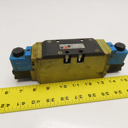 Ross W6577A3401 5/3 Position Closed Center Pneumatic Solenoid Valve 24VDC Coil