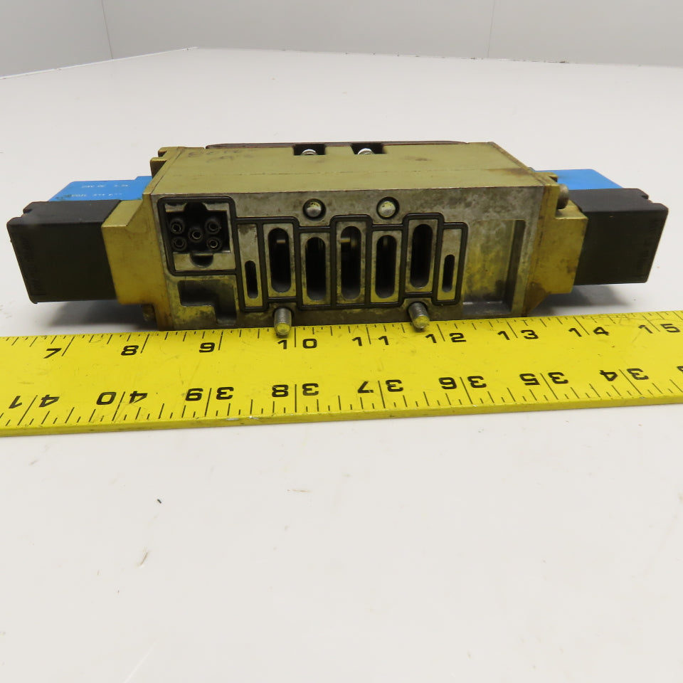 Ross W6577A3401 5/3 Position Closed Center Pneumatic Solenoid Valve 24VDC Coil