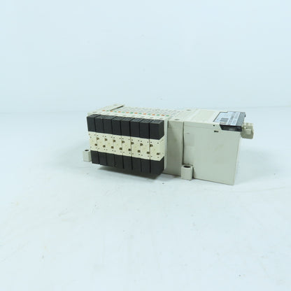 SMC VQ1201RY-5 EX120-SSY1 Solenoid Valve Manifold 8-Station 24VDC Serial Unit