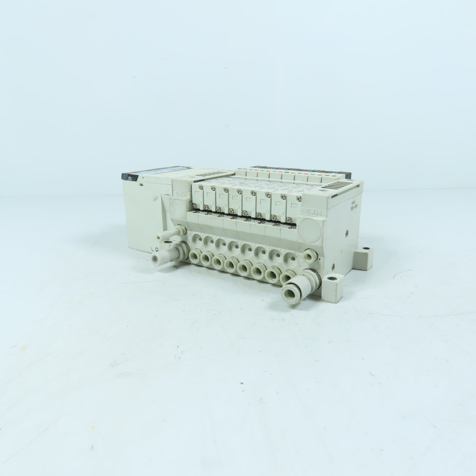 SMC VQ1201RY-5 EX120-SSY1 Solenoid Valve Manifold 8-Station 24VDC Serial Unit
