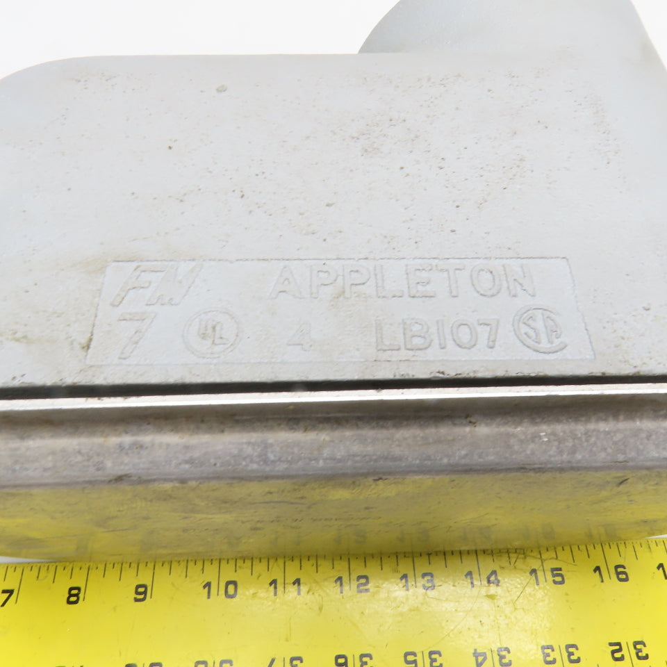 Appleton LB107 4" Threaded Hub LB Conduit Body With Lid