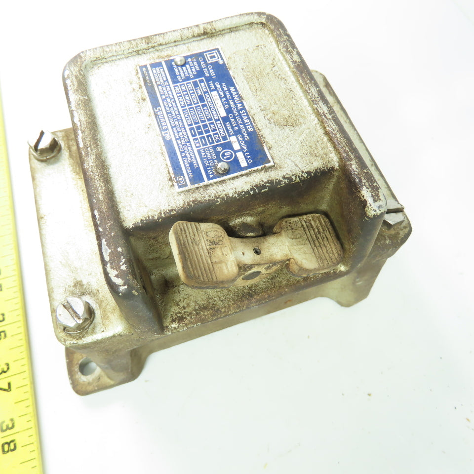 Square D 2510 FR-2 Manual Starter for Hazardous Locations 115V/230V 1Ph