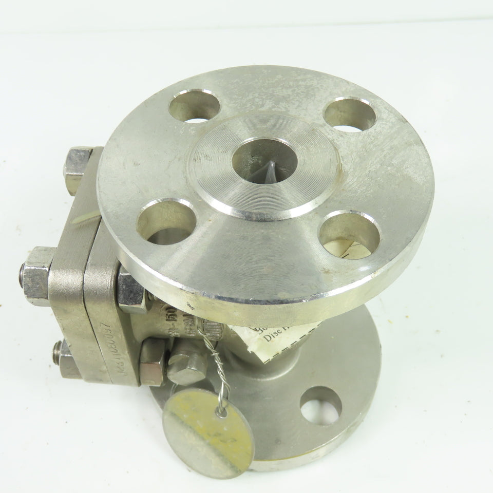 Aloyco 377 3/4" Class 150 Stainless Steel Flanged Swing Check Valve CF8M