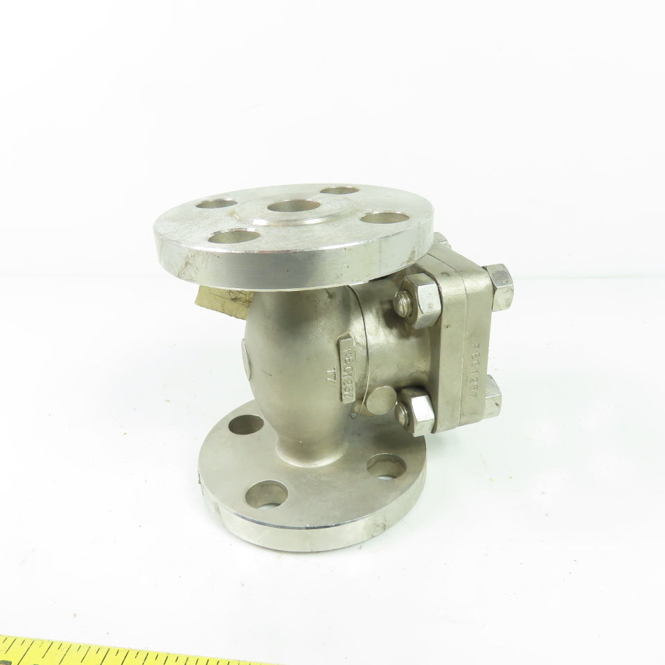 Aloyco 377 3/4" Class 150 Stainless Steel Flanged Swing Check Valve CF8M