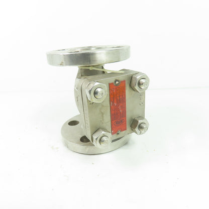 Aloyco 377 3/4" Class 150 Stainless Steel Flanged Swing Check Valve CF8M