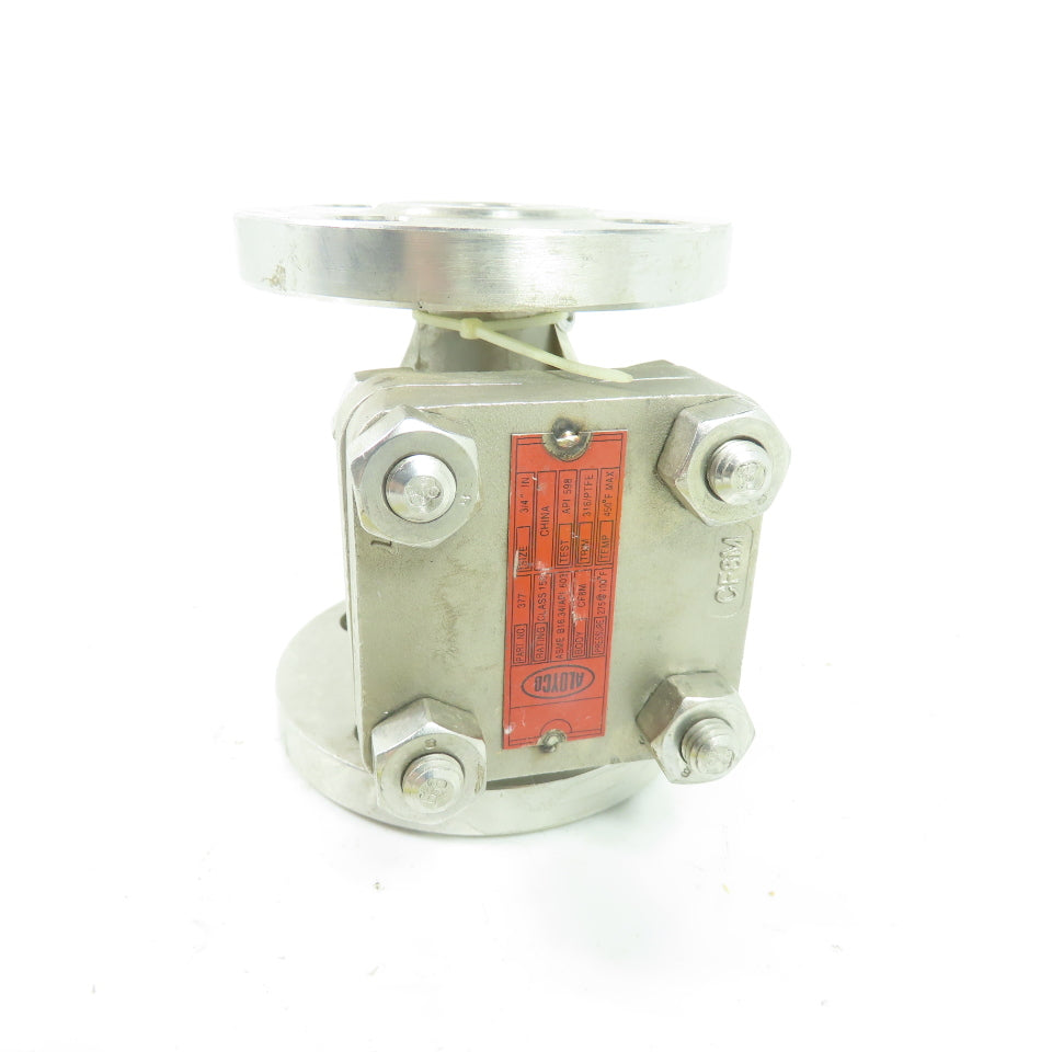 Aloyco 377 3/4" Class 150 Stainless Steel Flanged Swing Check Valve CF8M