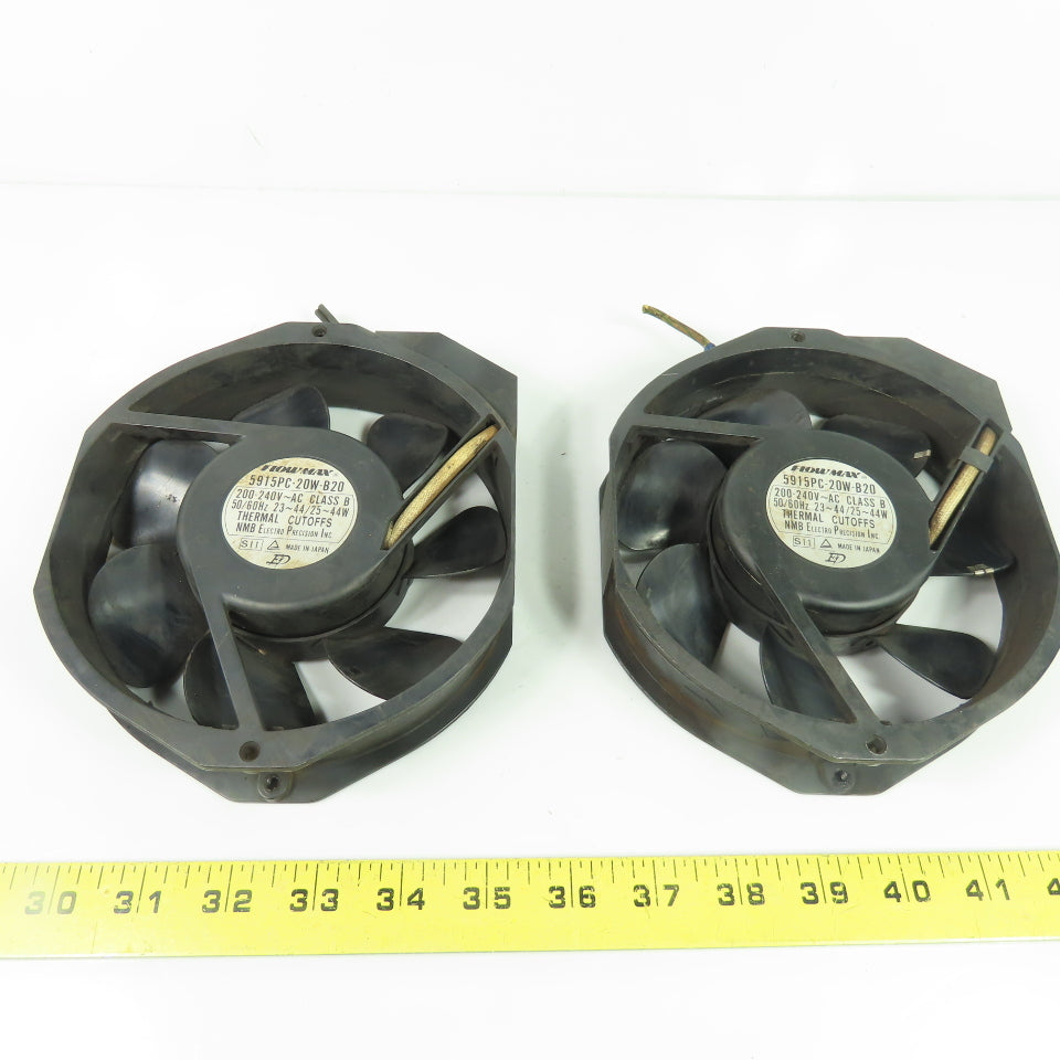 NMB 5915PC-20W-B20 Flowmax Axial Fans 200-240VAC 50/60Hz 44W Lot Of 2
