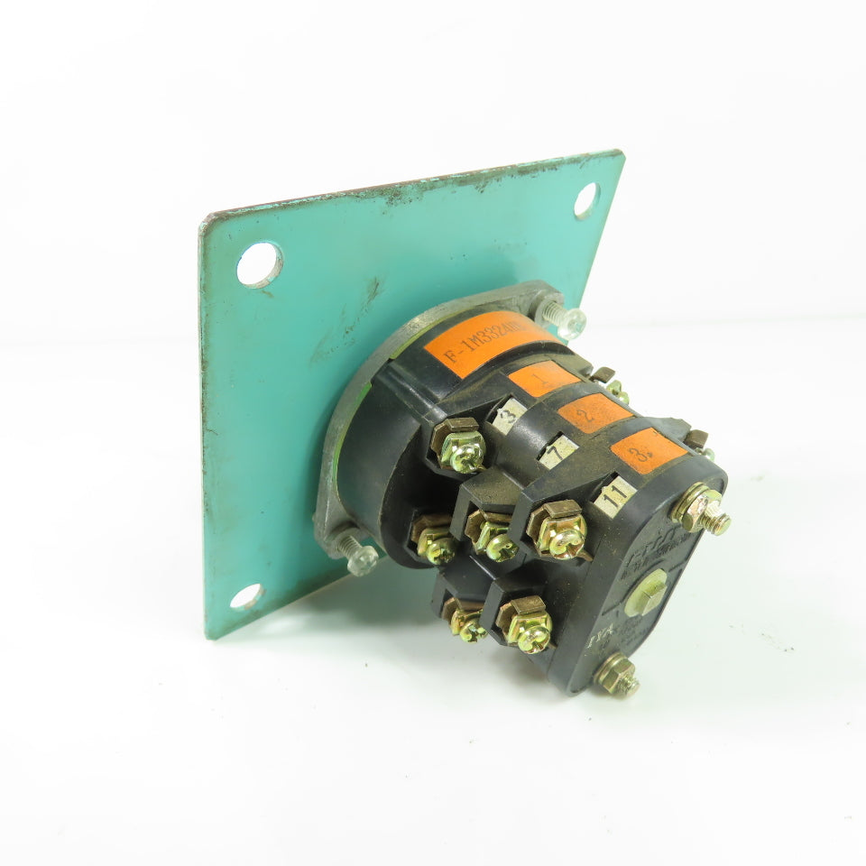 Fuji Electric F-1M3324HB Rotary Cam Switch W/ Mounting Plate