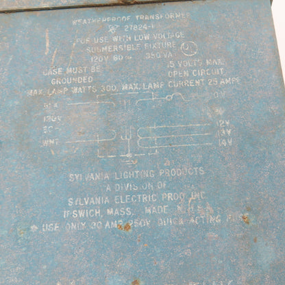 Sylvania 27824-I 120V Pri 350VA 12-13/14V Sec. Low Voltage Transformer