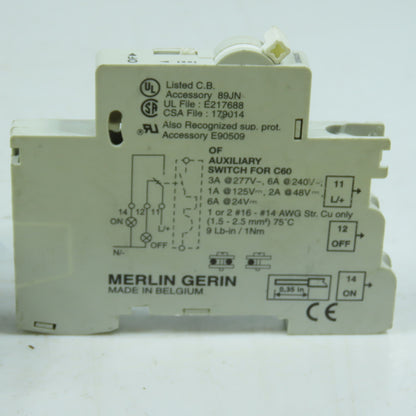 Merlin Gerin 26925 OF Auxiliary Switch for C60 Circuit Breaker Lot of 10