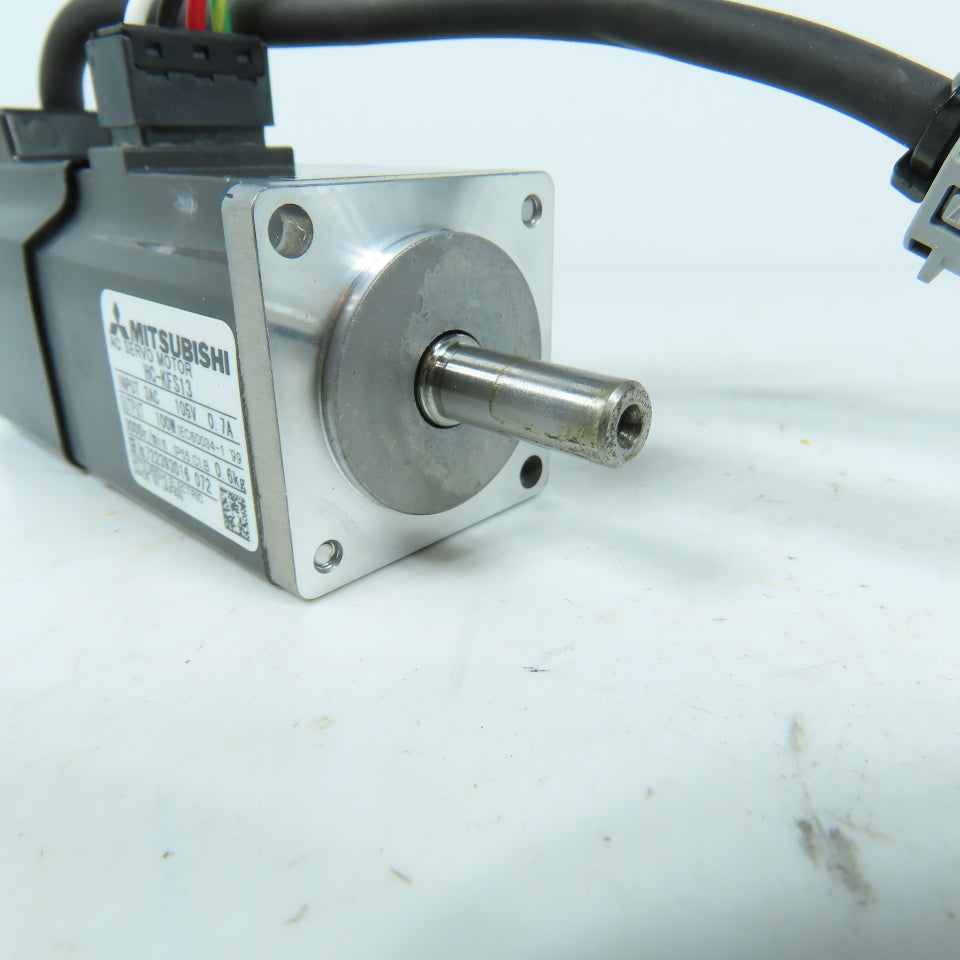 Mitsubishi HC-KFS13 100W AC Servo Motor 105V 3000RPM 0.7A IP55