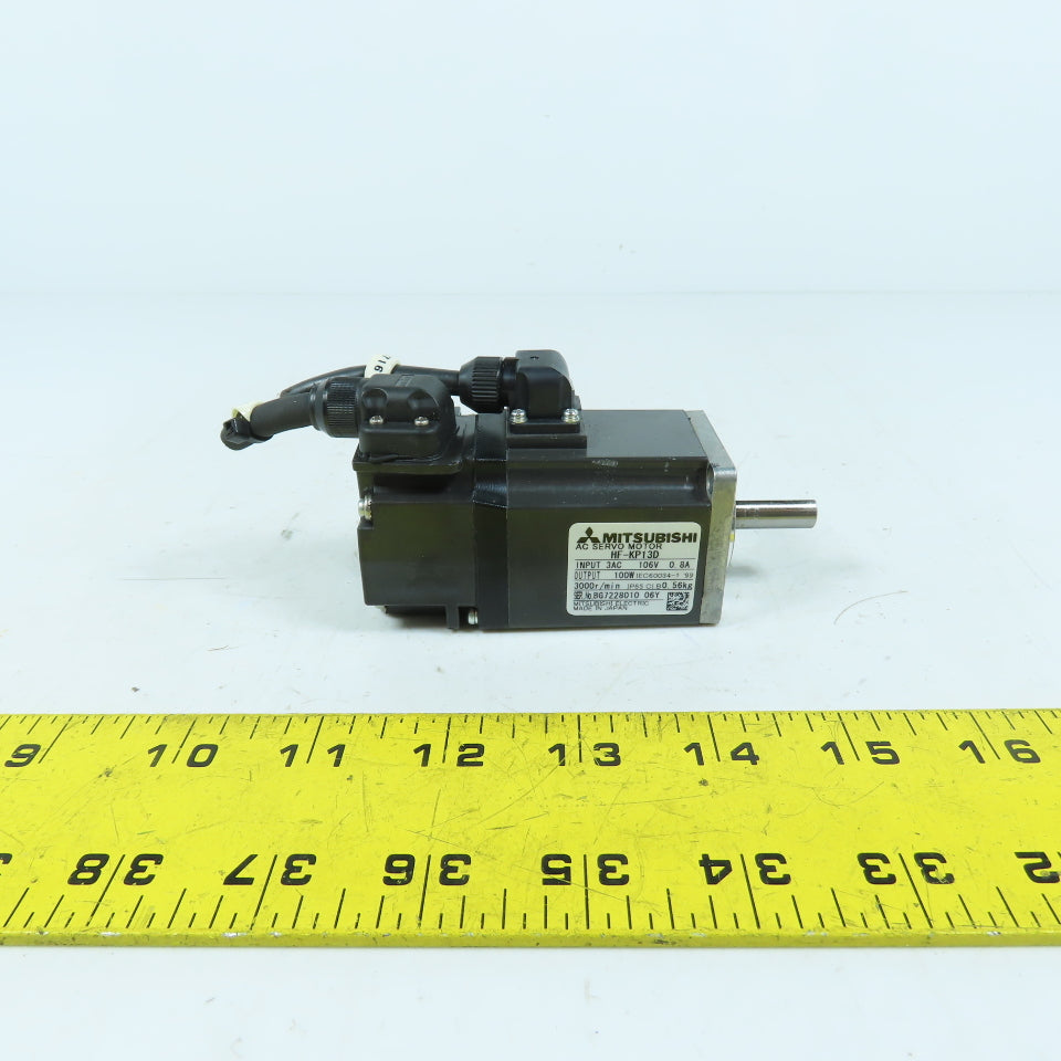 Mitsubishi HF-KP13D 100W AC Servo Motor 3000RPM 3Ph 106V IP65