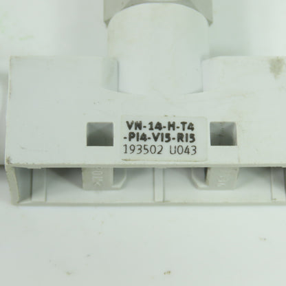 Festo 193502 VN-14-H-T4-PI4-VI5-RI5 Vacuum Generator High Vacuum w/ Silencer