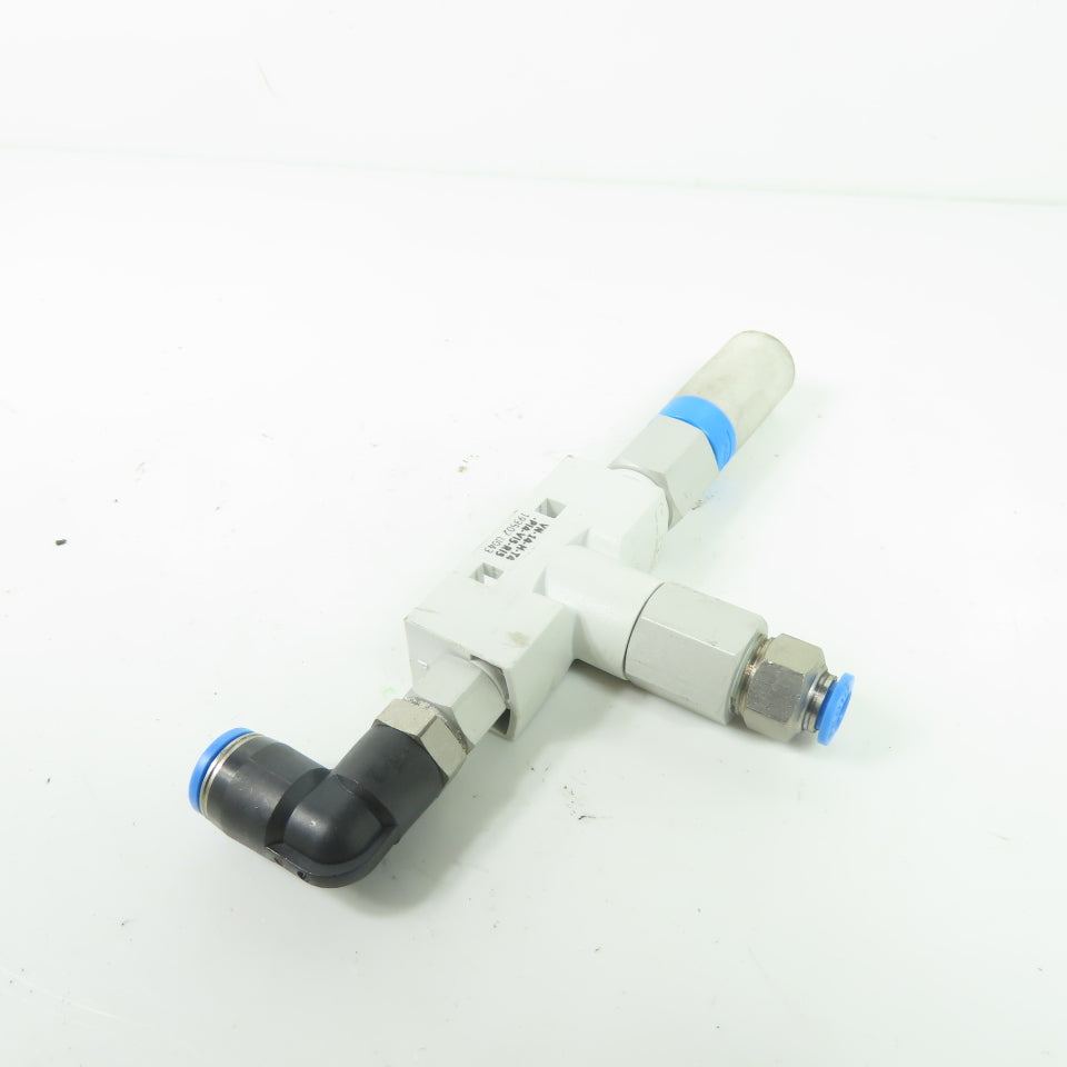 Festo 193502 VN-14-H-T4-PI4-VI5-RI5 Vacuum Generator High Vacuum w/ Silencer