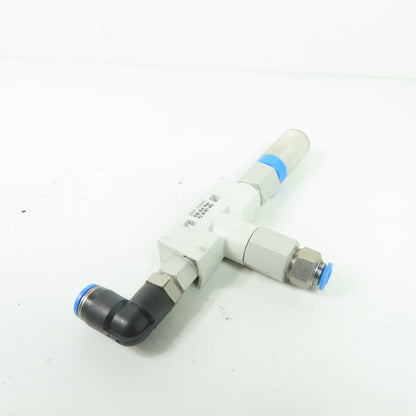Festo 193502 VN-14-H-T4-PI4-VI5-RI5 Vacuum Generator High Vacuum w/ Silencer