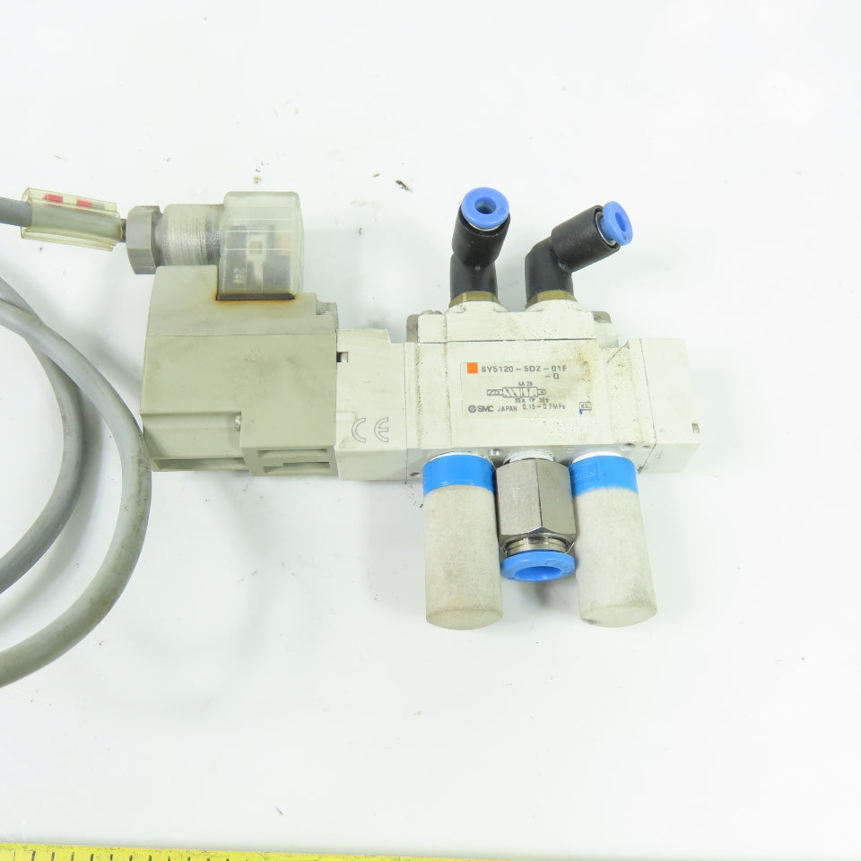 SMC SY5120-5DZ-01F-Q 5-Port Solenoid Valve 24VDC Coil 0.15-0.7MPa