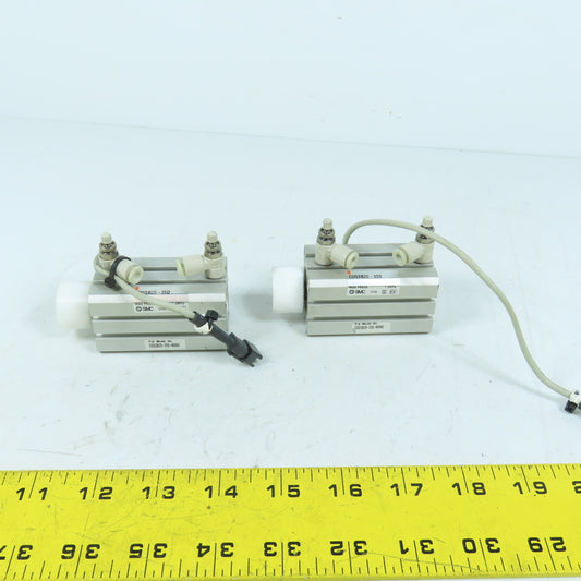 SMC CDQSB20-35D-M9NS Double Acting Air Cylinder 20mm Bore 35mm Stroke Lot Of 2
