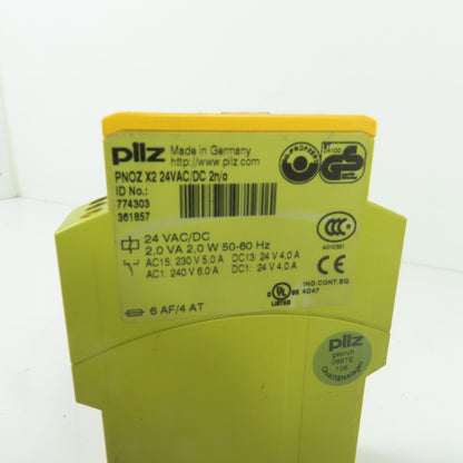 Pilz 774303 PNOZ X2 Safety Relay 24VAC/DC 2n/o
