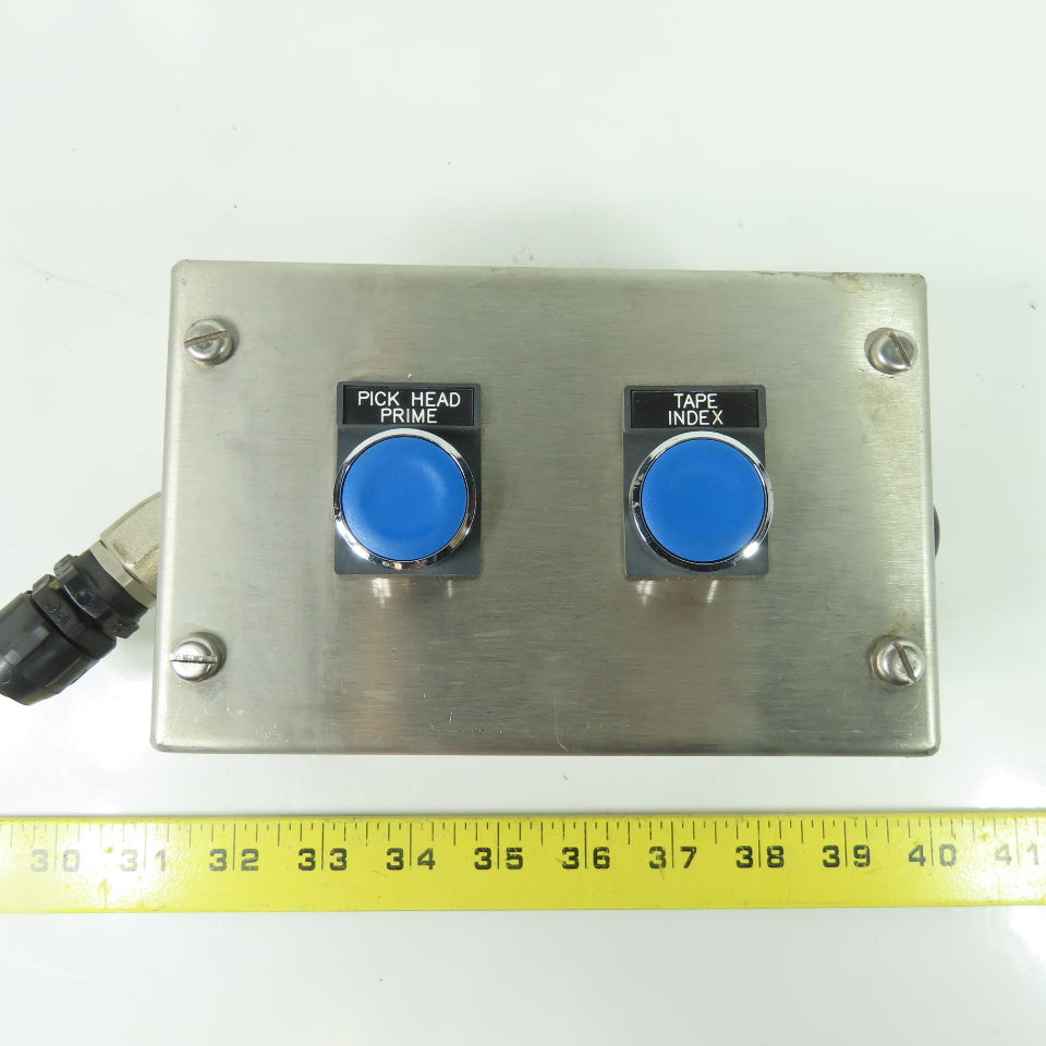 2-Button Stainless Steel Push Button Station 6-1/4" x 4" x 3-1/2"