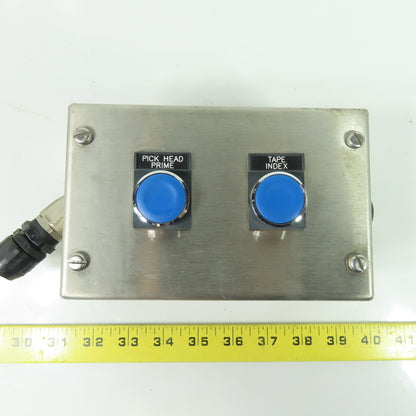 2-Button Stainless Steel Push Button Station 6-1/4" x 4" x 3-1/2"