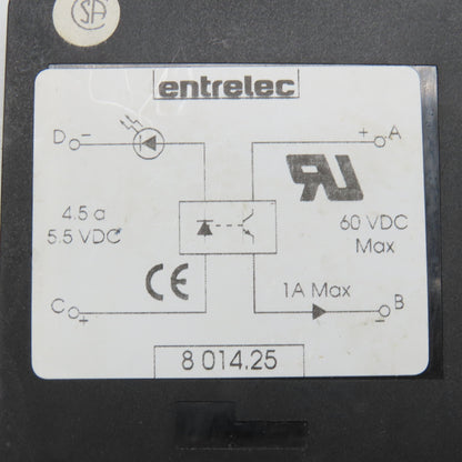 Entrelac 8 014.25 60VDC Optocoupler Terminal Block Lot Of 2