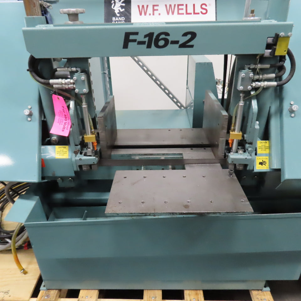 W.F. Wells F-16-2 16x20 Twin Post Semi-Auto Horizontal Band Saw 480V 3PH (Clean)