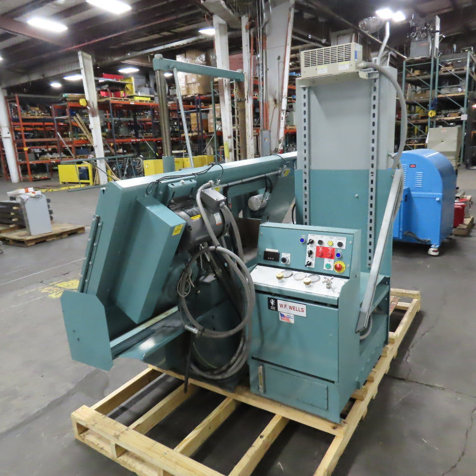 W.F. Wells F-16-2 16x20 Twin Post Semi-Auto Horizontal Band Saw 480V 3PH (Clean)