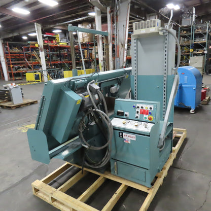 W.F. Wells F-16-2 16x20 Twin Post Semi-Auto Horizontal Band Saw 480V 3PH (Clean)