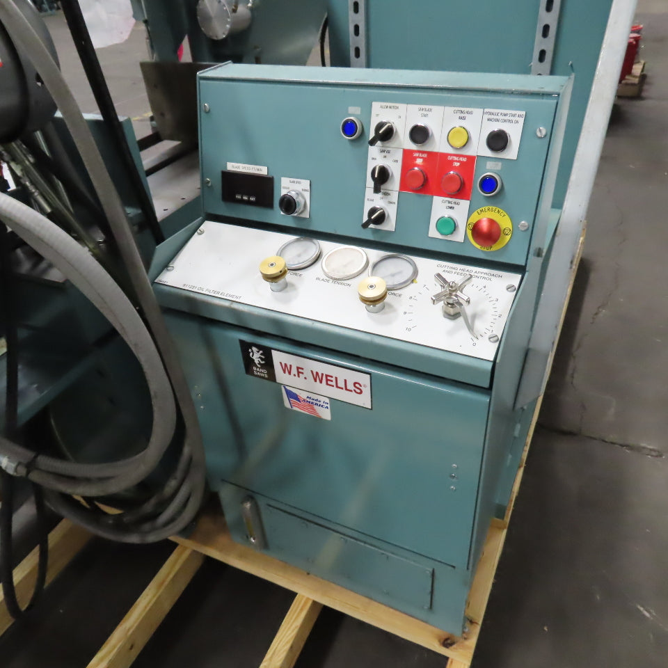 W.F. Wells F-16-2 16x20 Twin Post Semi-Auto Horizontal Band Saw 480V 3PH (Clean)