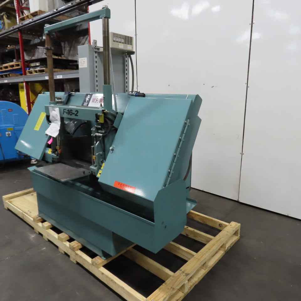 W.F. Wells F-16-2 16x20 Twin Post Semi-Auto Horizontal Band Saw 480V 3PH (Clean)