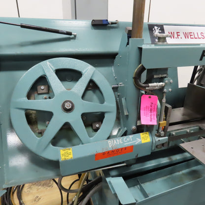 W.F. Wells F-16-2 16x20 Twin Post Semi-Auto Horizontal Band Saw 480V 3PH (Clean)