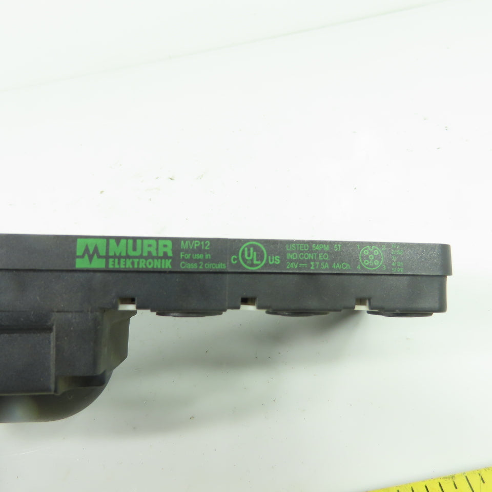 Murr Elektronik 27115 MVP12 6-Port M12 Distribution Box 24VDC