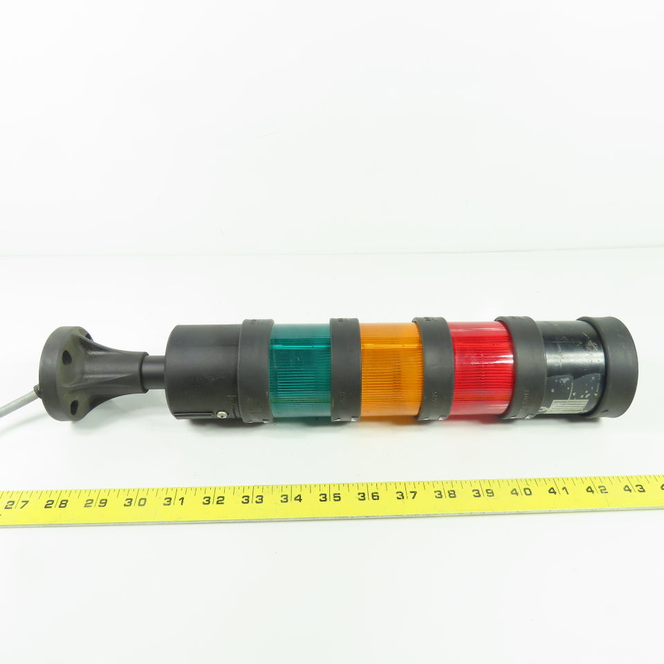 Telemecanique 3-Tier Green Orange Red Industrial Signal Tower 2-230V