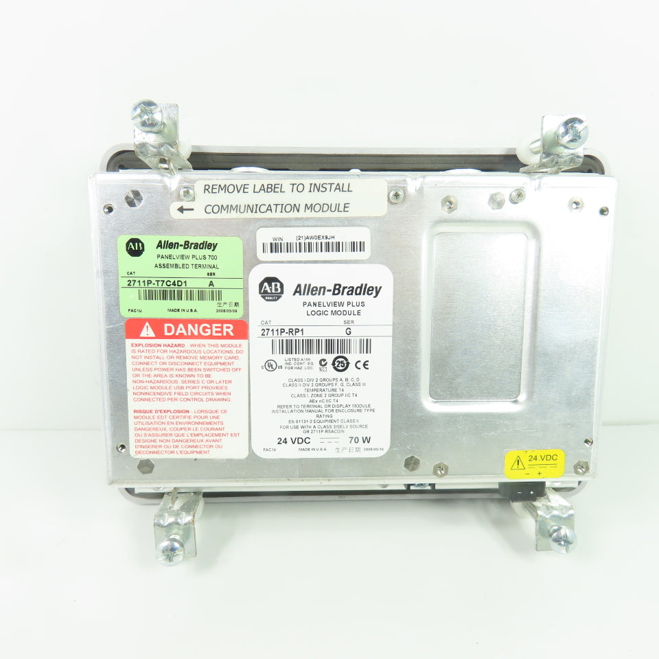 Allen-Bradley 2711P-T7C4D1 PanelView Plus 700 Color Touch Terminal 24VDC