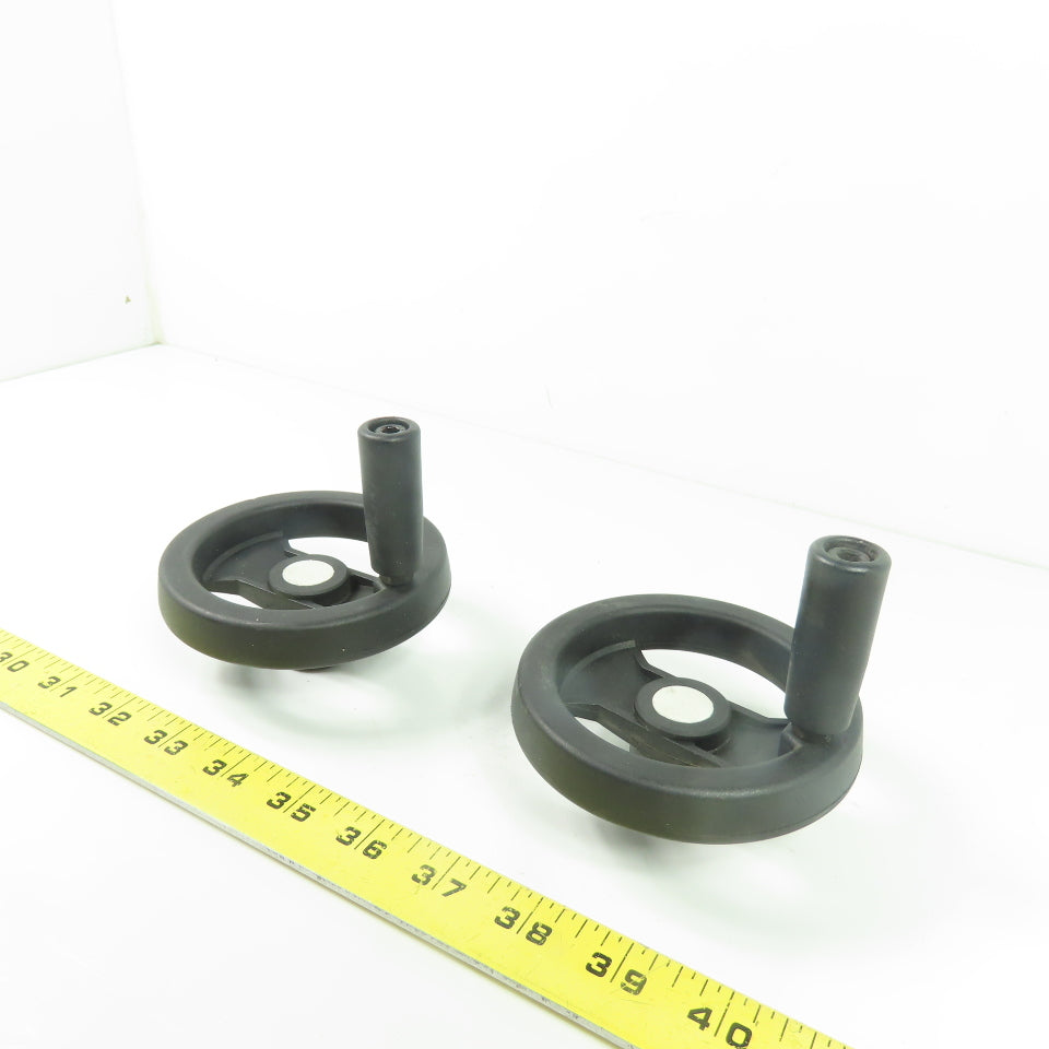 Revolving Machine Handwheels 100mm OD 10mm Bore Lot of 2