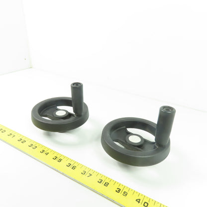 Revolving Machine Handwheels 100mm OD 10mm Bore Lot of 2