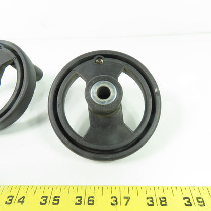 Revolving Machine Handwheels 100mm OD 10mm Bore Lot of 2