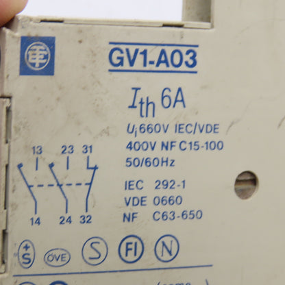 Telemecanique GV1-A03 Auxiliary Contact 400V 50/60Hz