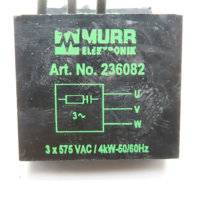 Murr Elektronik 236082 3 x 575VAC 4kW 50/60Hz Motor Suppressor Lot Of 2