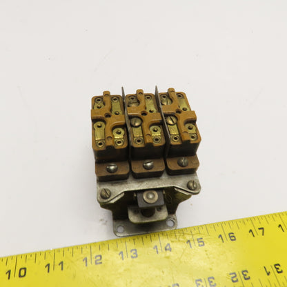 Square D 8501 Type P03 296792 600V AC/DC Contactor Relay 208/220V Coil