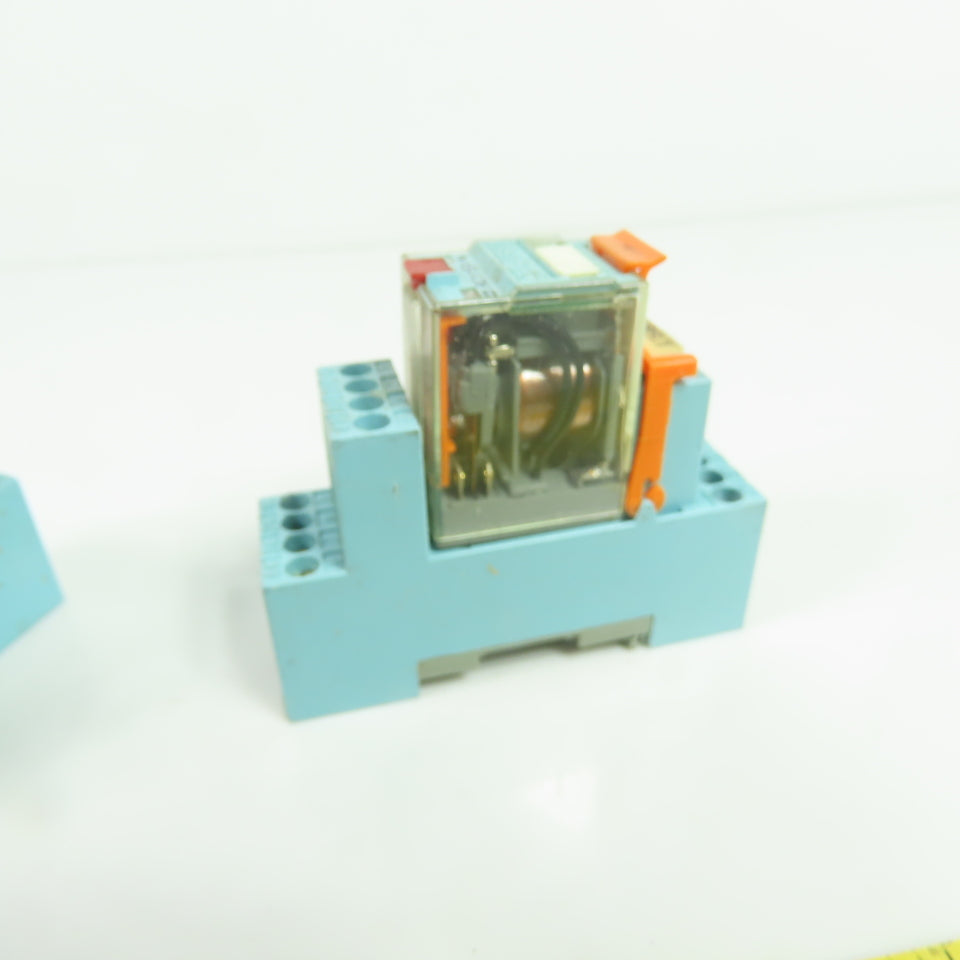 Releco C9-A41 Ice Cube Relays 115VAC with Sockets Lot of 5