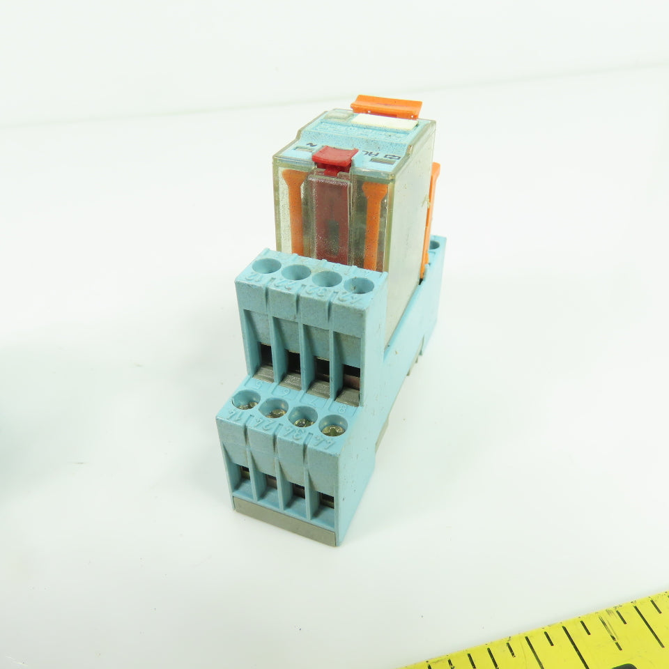 Releco C9-A41 Ice Cube Relays 115VAC with Sockets Lot of 5
