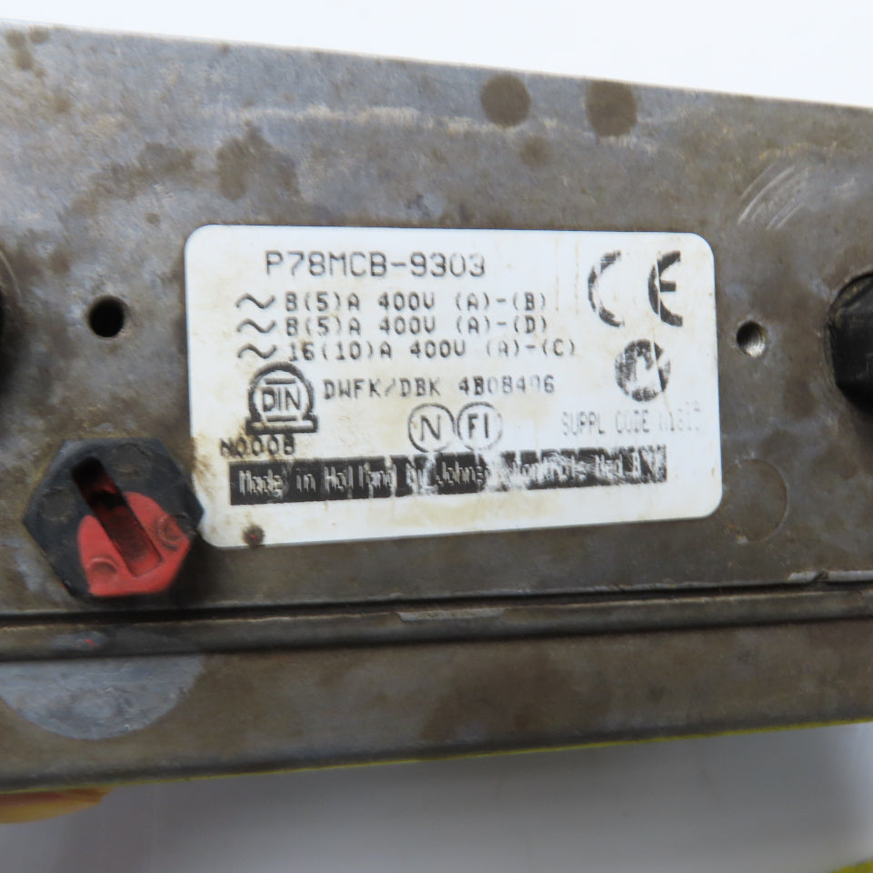 Johnson Controls P78MCB-9303 Pressure Control Switch 100-400PSI 6-30Bar