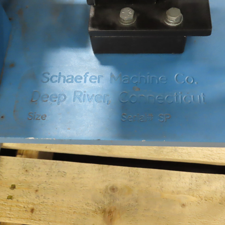 Schaefer Machine 18" Variable Speed Smoothing Press 0-25 FPM 115V 90PSI Tested