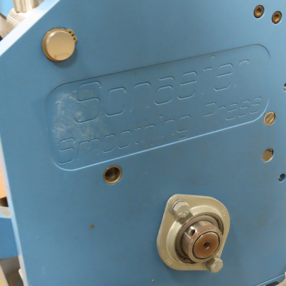 Schaefer Machine 18" Variable Speed Smoothing Press 0-25 FPM 115V 90PSI Tested