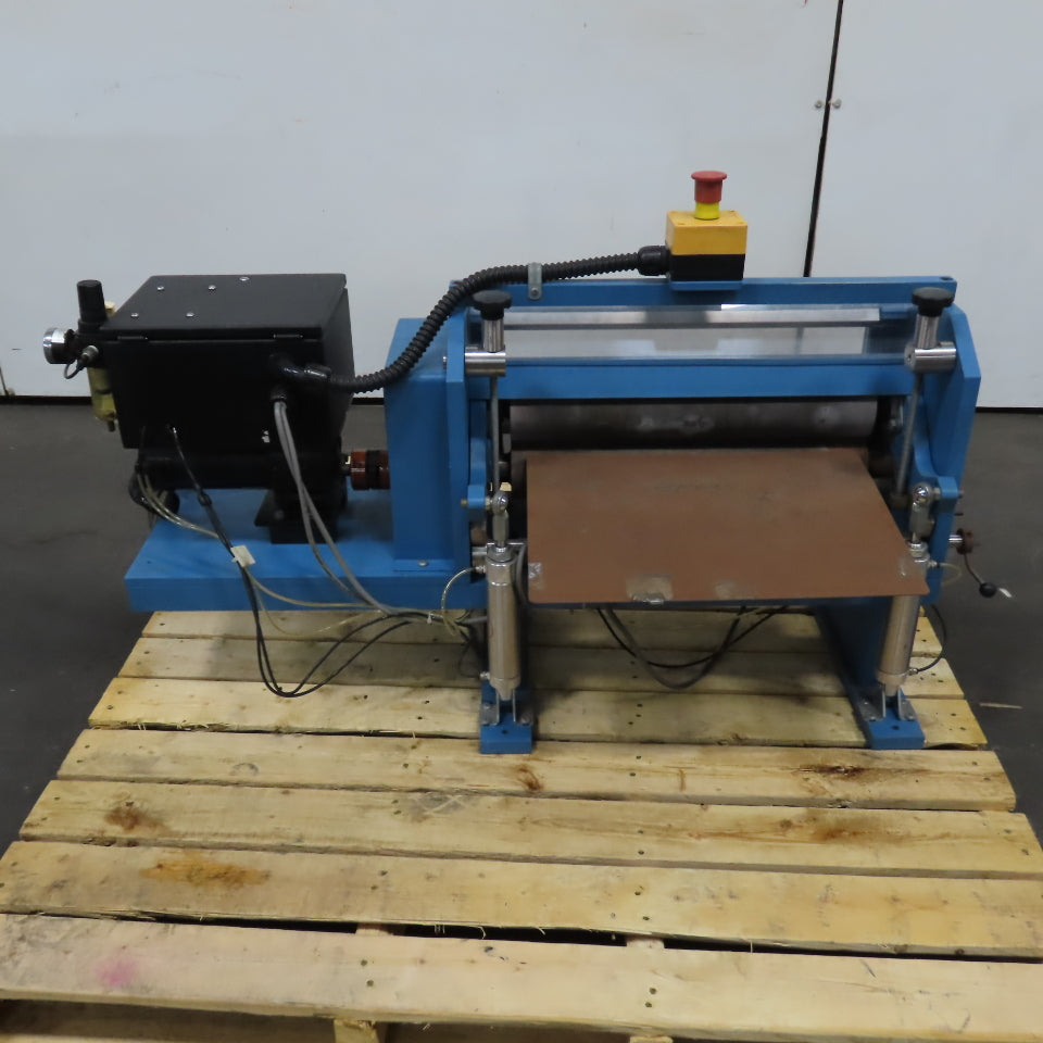 Schaefer Machine 18" Variable Speed Smoothing Press 0-25 FPM 115V 90PSI Tested