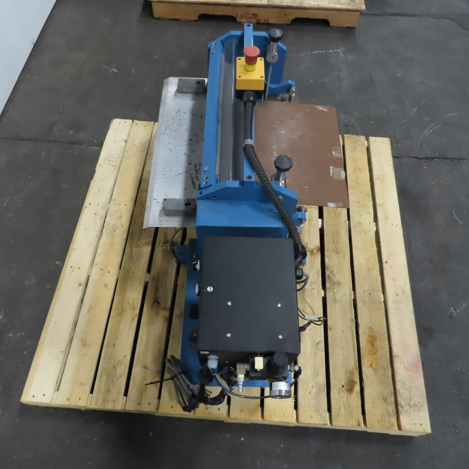 Schaefer Machine 18" Variable Speed Smoothing Press 0-25 FPM 115V 90PSI Tested