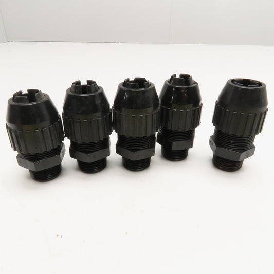 T&B 3/4" Non Metallic Cable Grip Cord Strain Relief 1/2"-3/4" Lot Of 5